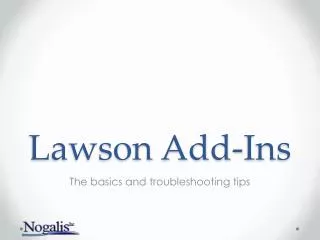 Lawson Add-Ins
