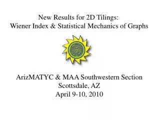 New Results for 2D Tilings : Wiener Index &amp; Statistical Mechanics of Graphs