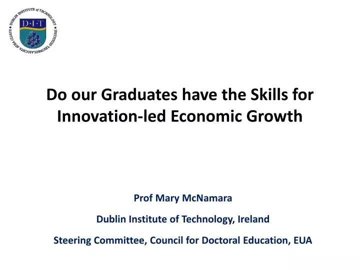 do our graduates have the skills for innovation led economic growth