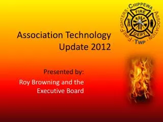 Association Technology Update 2012