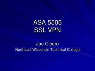 ASA 5505 SSL VPN