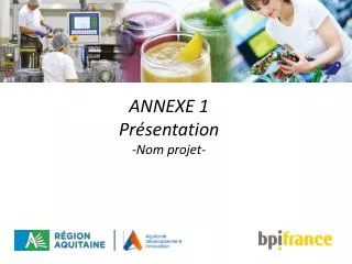 annexe 1 pr sentation nom projet