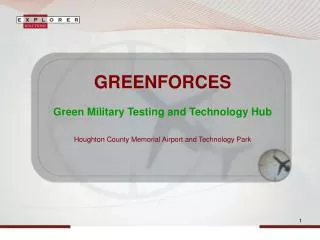 GREENFORCES Green Military Testing and Technology Hub