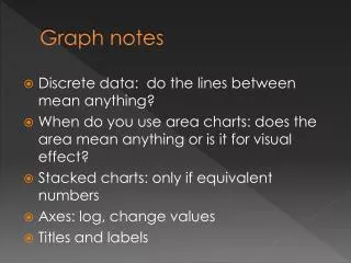 Graph notes