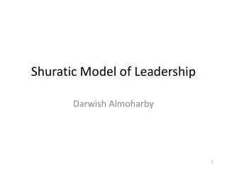 Shuratic Model of Leadership