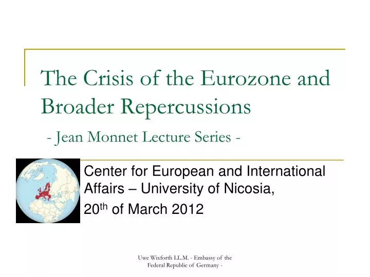 center for european and international affairs university of nicosia 20 th of march 2012