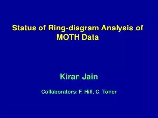 Status of Ring-diagram Analysis of MOTH Data