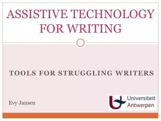 assistive technology for writing
