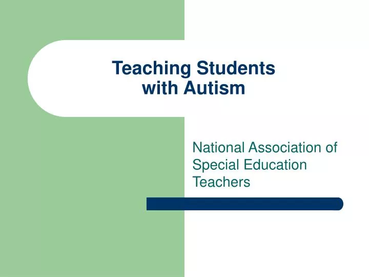 teaching students with autism