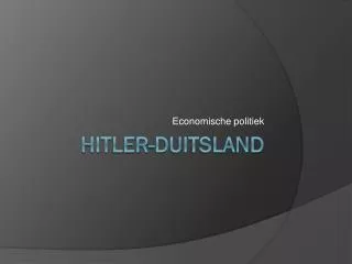 economische politiek