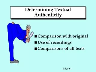 Determining Textual Authenticity