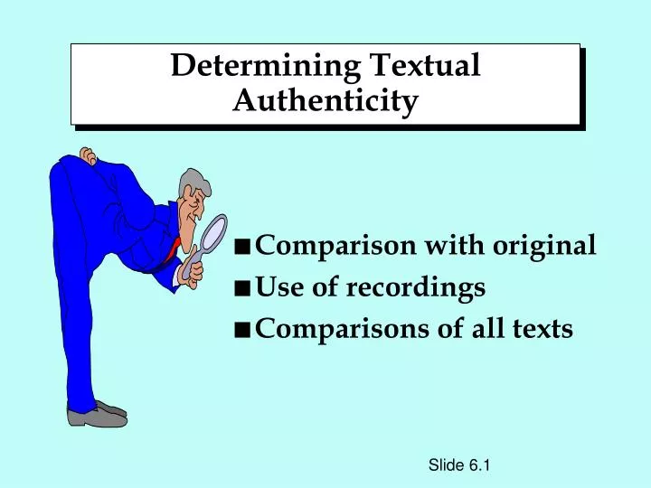 determining textual authenticity