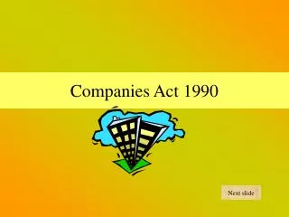 companies act 1990
