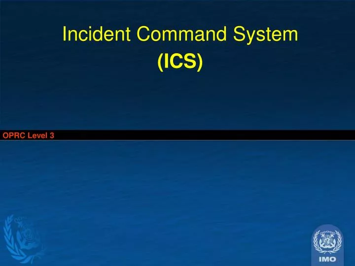 incident command system ics