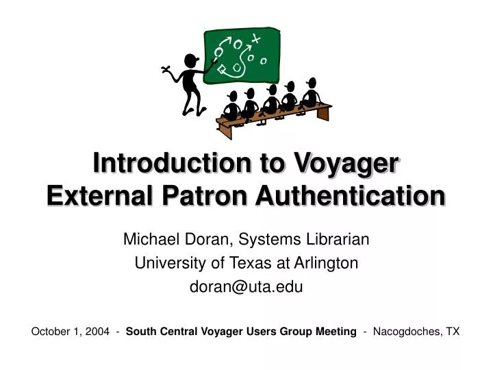 introduction to voyager external patron authentication