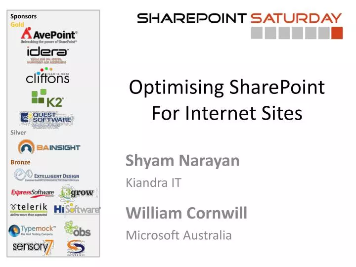 optimising sharepoint for internet sites