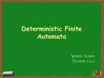 Deterministic Finite Automata - slide 1