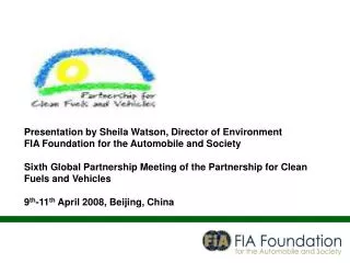 Presentation by Sheila Watson, Director of Environment