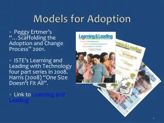 Models for Adoption