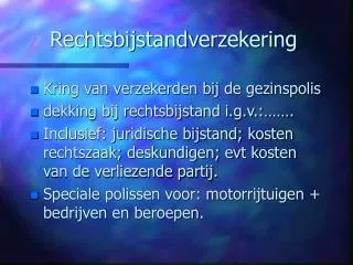 rechtsbijstandverzekering