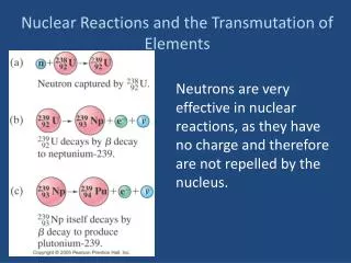 Nuclear Reactions and the Transmutation of Elements