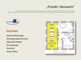 neuerungen netzwerktopologie arbeitsgruppe dom ne nas lan platte druckspooler terminal home office