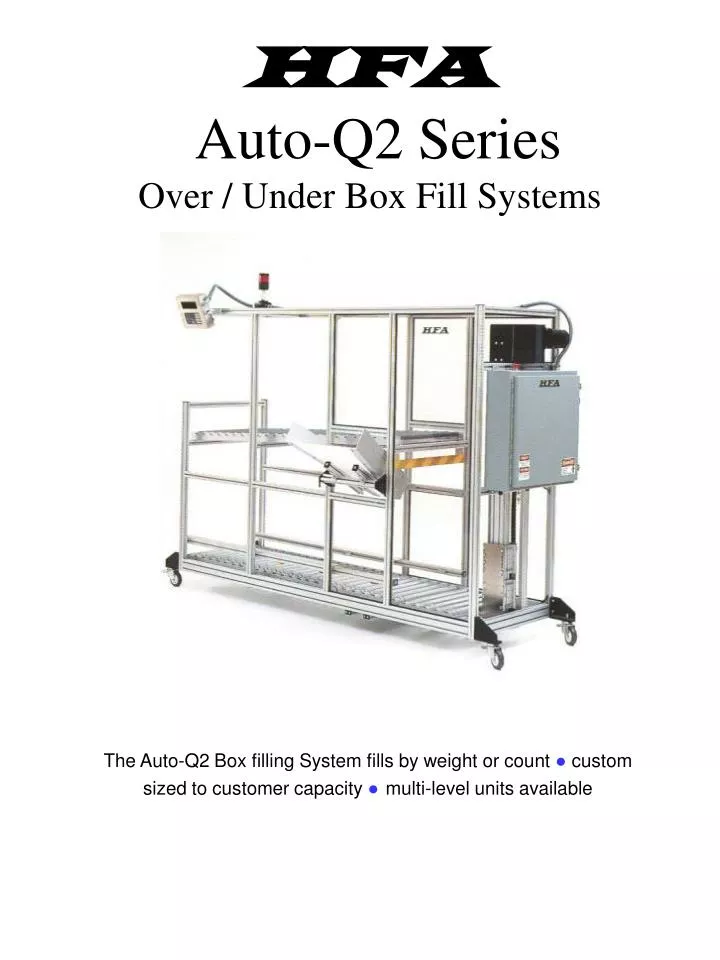hfa auto q2 series over under box fill systems