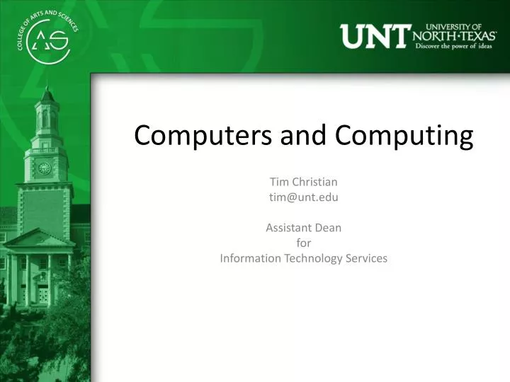 computers and computing