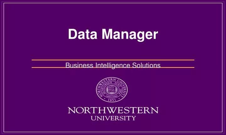 data manager