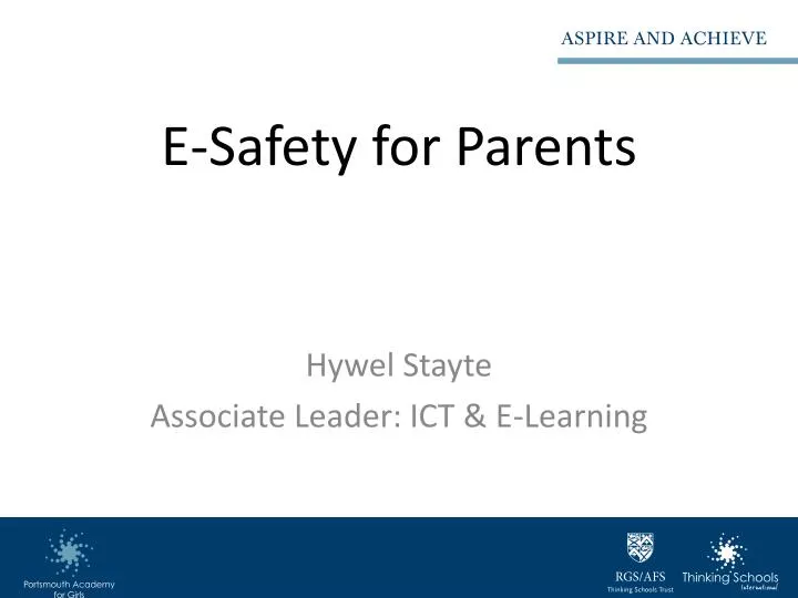 e safety for parents