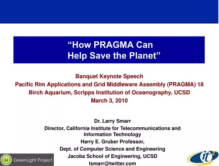 how pragma can help save the planet