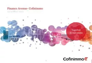 Finance Avenue- Cofinimmo 22 octobre 2011