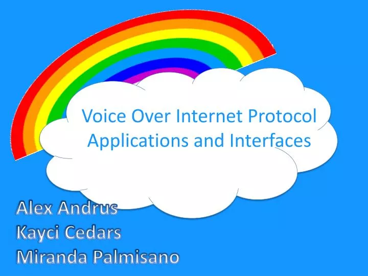 voice over internet protocol applications and interfaces