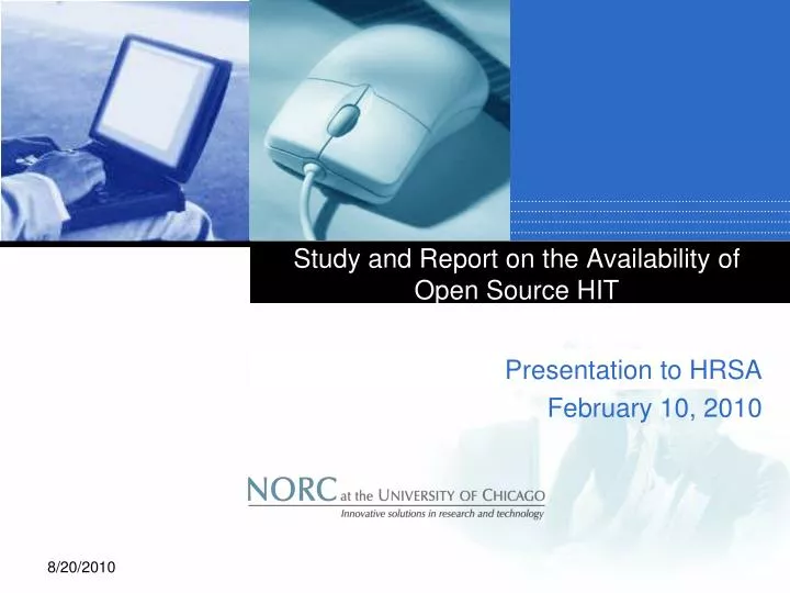 study and report on the availability of open source hit