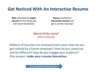 Get Noticed With An Interactive Resume