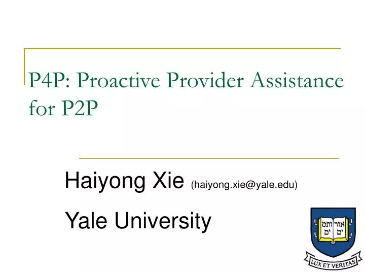 p4p proactive provider assistance for p2p
