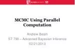 MCMC Using Parallel Computation - slide 1