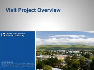 VisIt Project Overview