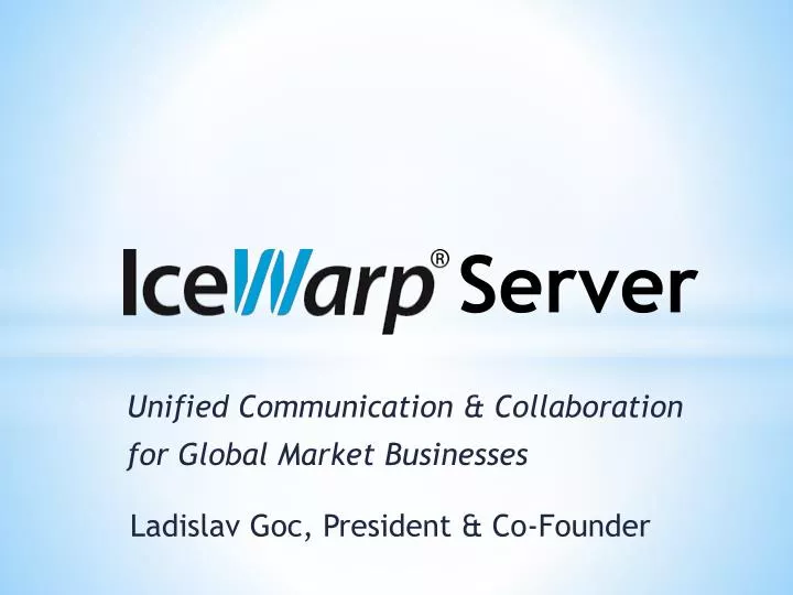 unified communication collaboration for global market businesses