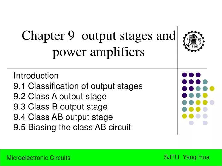 chapter 9 output stages and power amplifiers