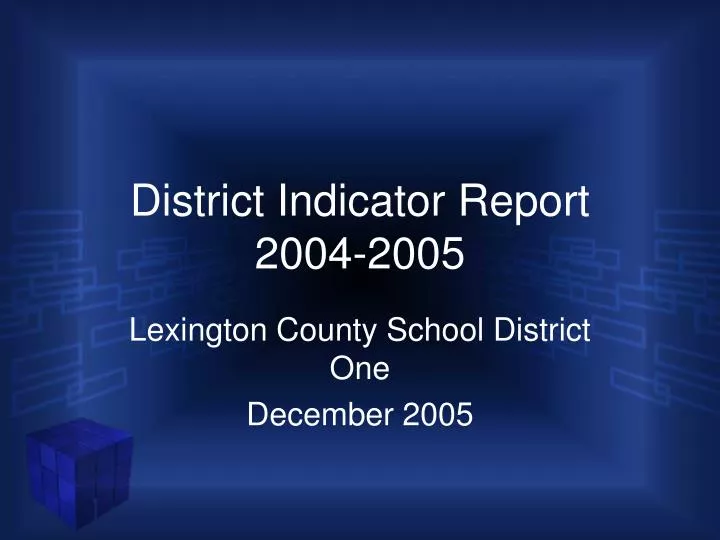 district indicator report 2004 2005