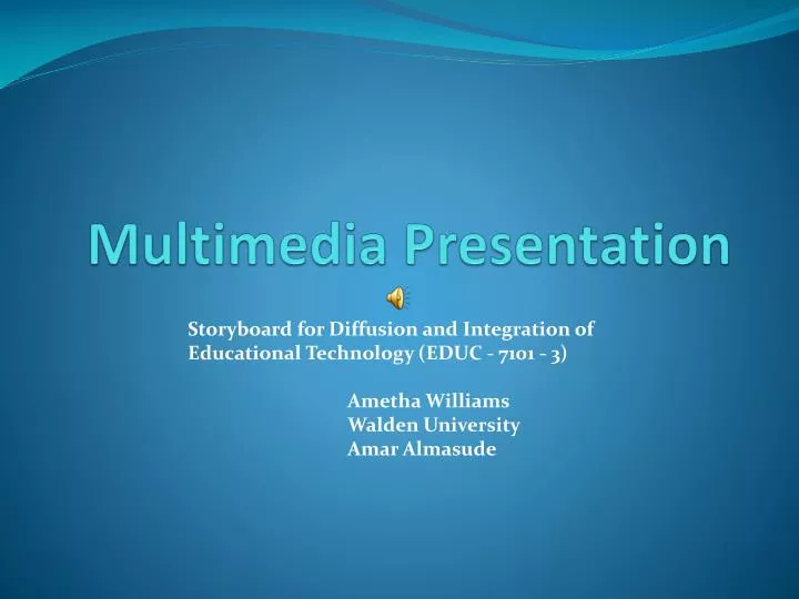 multimedia presentation