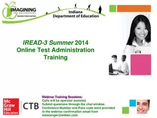 IREAD-3 Summer 2014 Online Test Administration Training