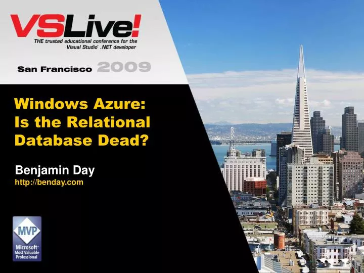 windows azure is the relational database dead