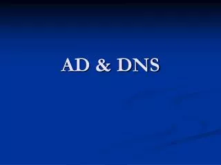 ad dns