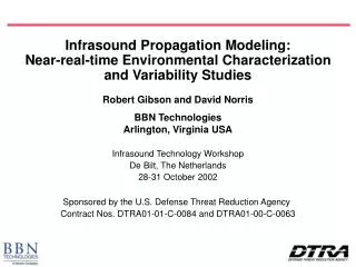 Robert Gibson and David Norris BBN Technologies Arlington, Virginia USA