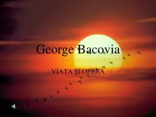 george bacovia