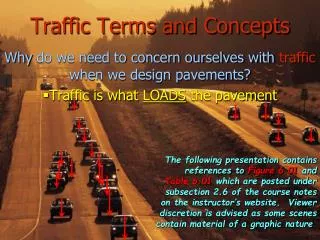 Traffic Terms and Concepts