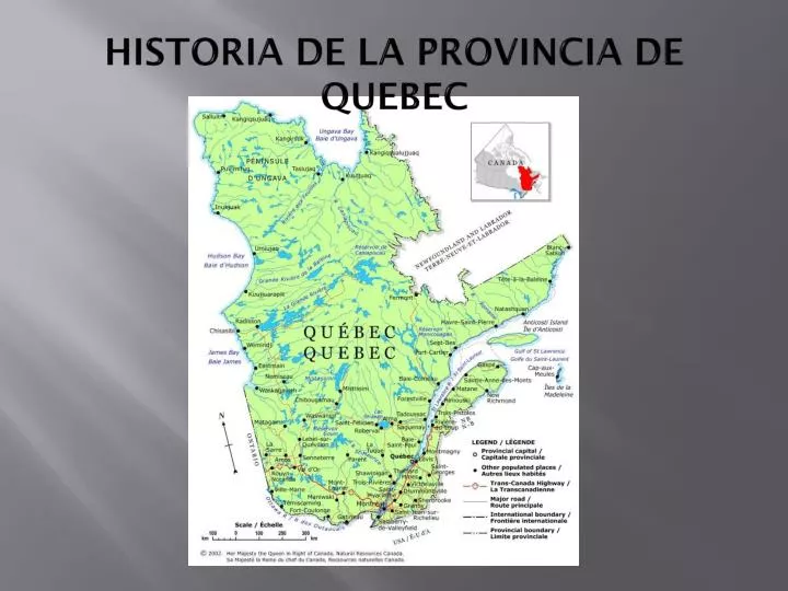 historia de la provincia de quebec