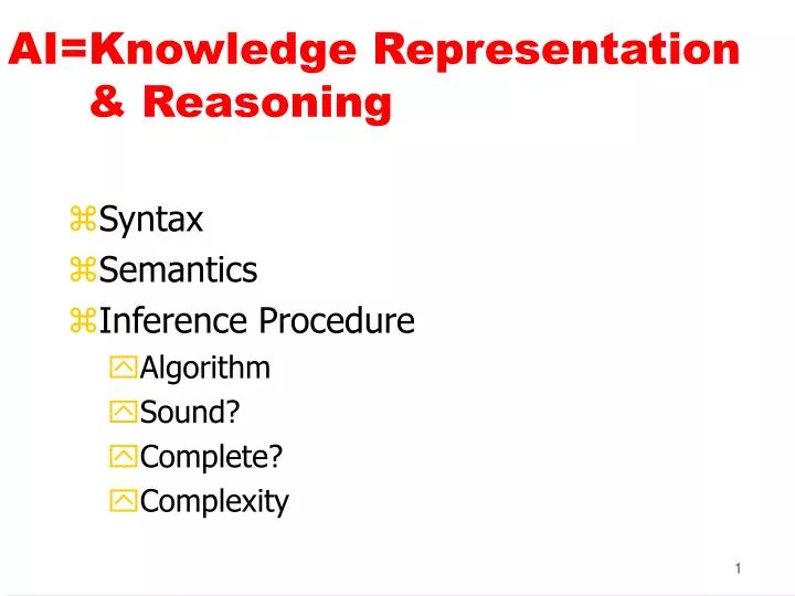 ai knowledge representation reasoning